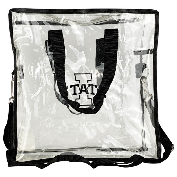 I-State Clear and Black Stadium Tote Bag